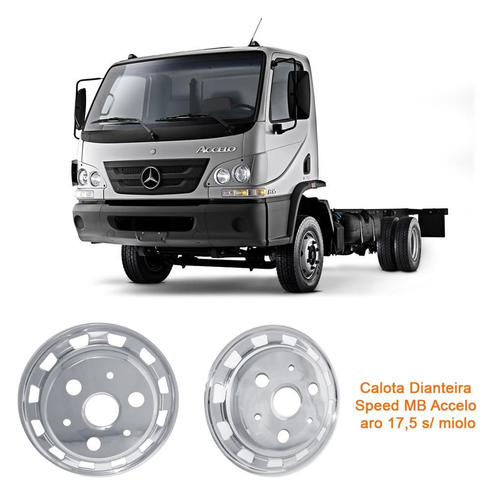 Par Calota Dianteira Caminhão Mb Accelo Aro 17 5 Speedline é na Trucão