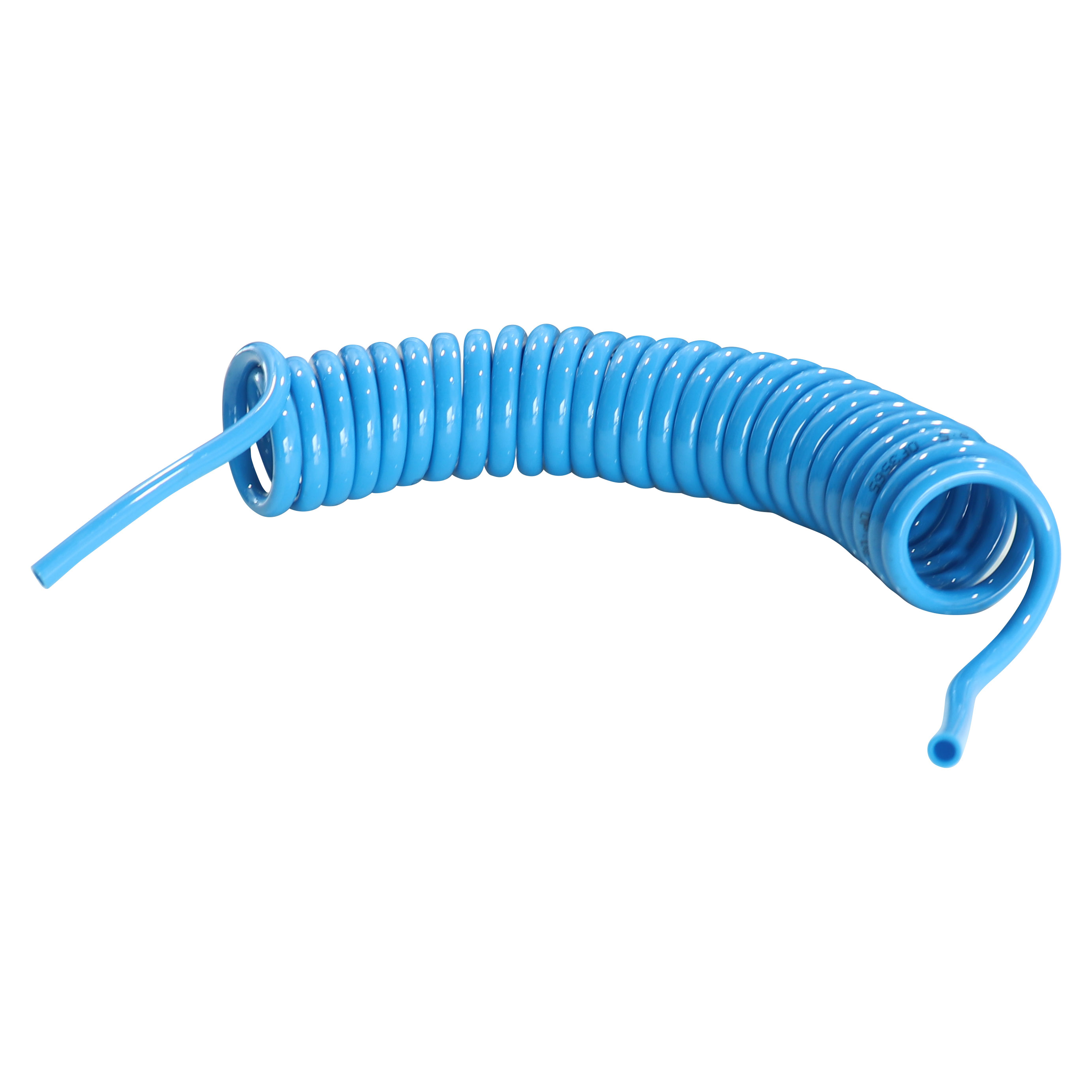 Mangueira Espiral Pu Azul 8mm X 3,5 Metros P/ Ar Comprimido
