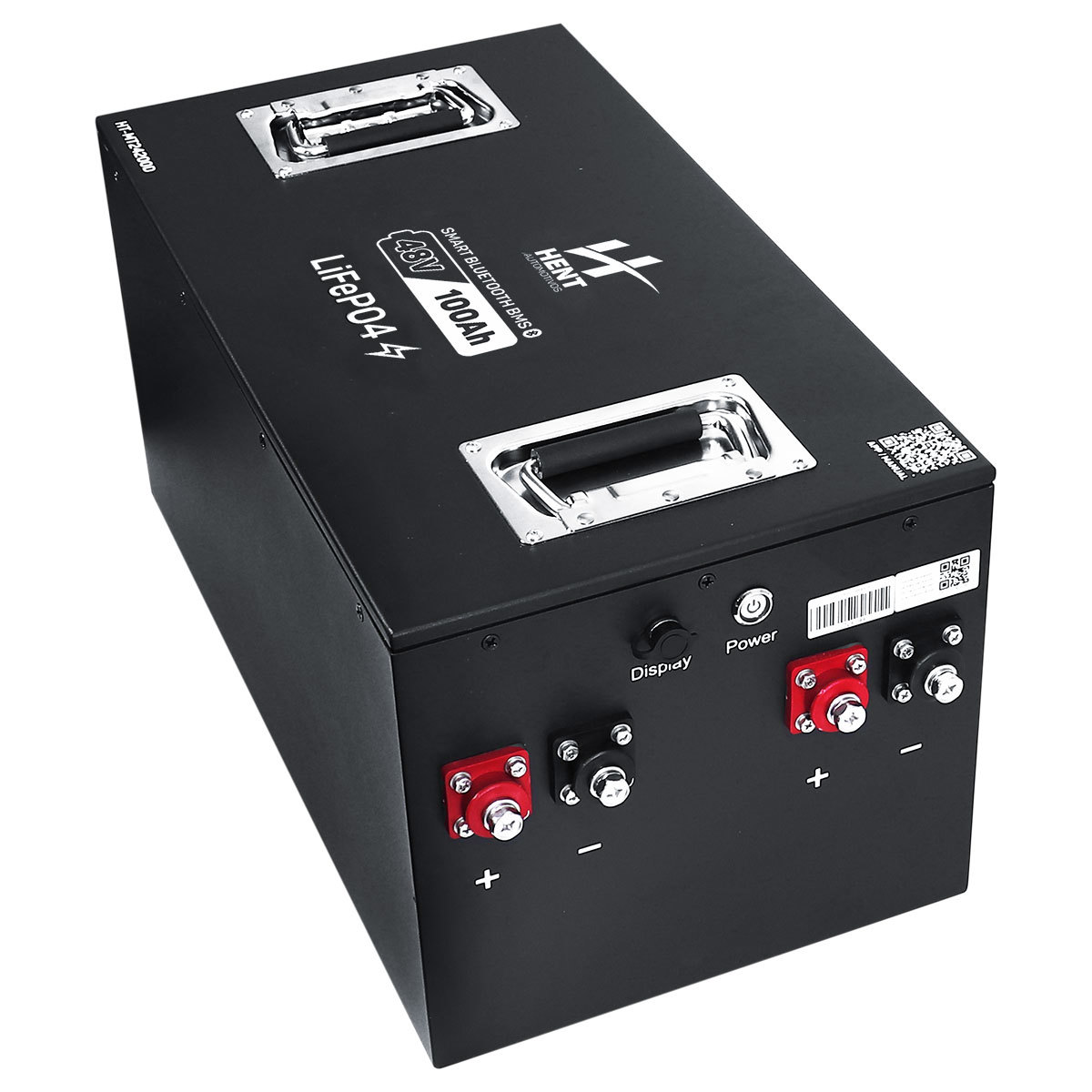 BATERIA LIFEPO4 LÍTIO E BLUETOOTH METAL 48V 100AH 4,8KWH