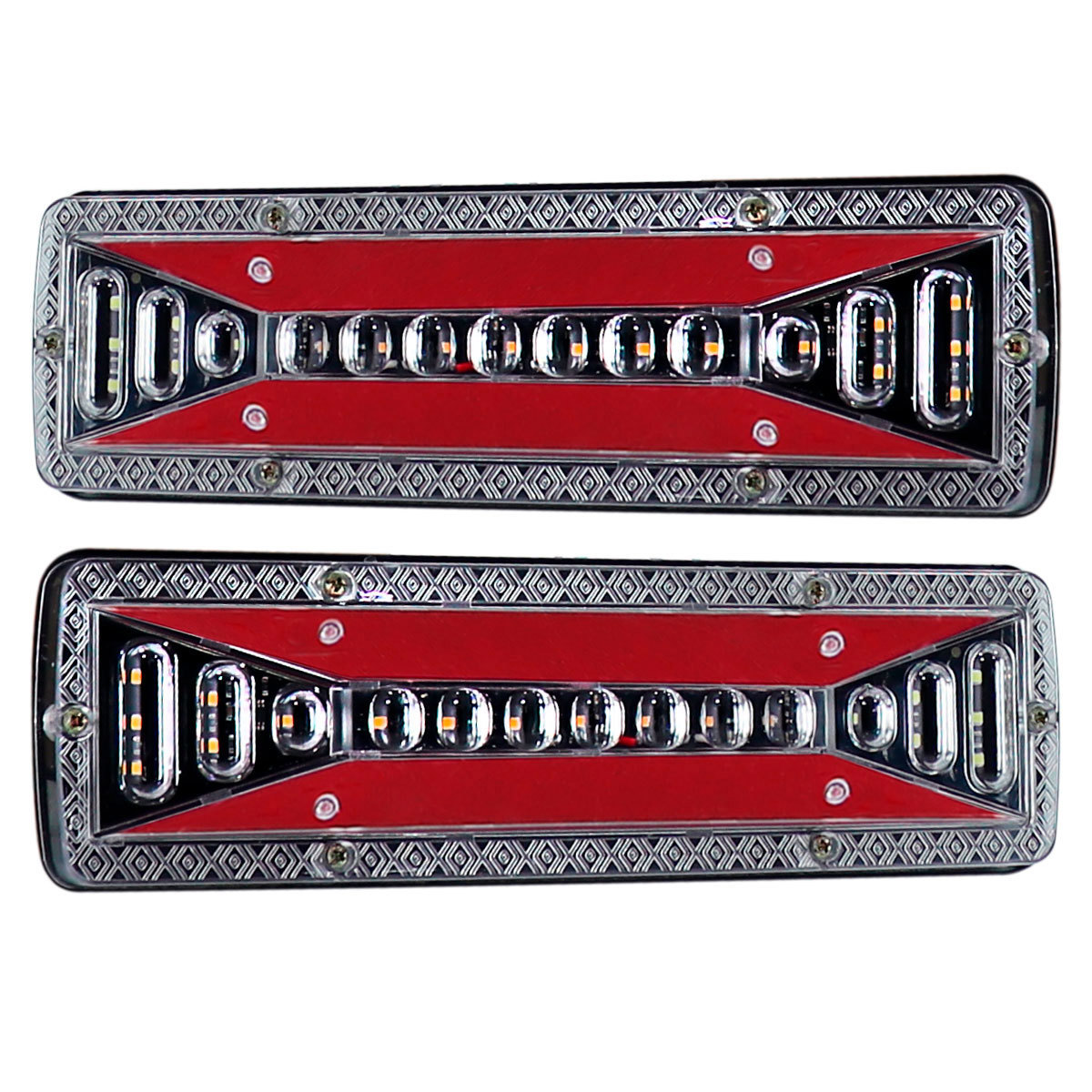 Lanterna Traseira Led Sequencial Carroceria F1000 Hr Daily