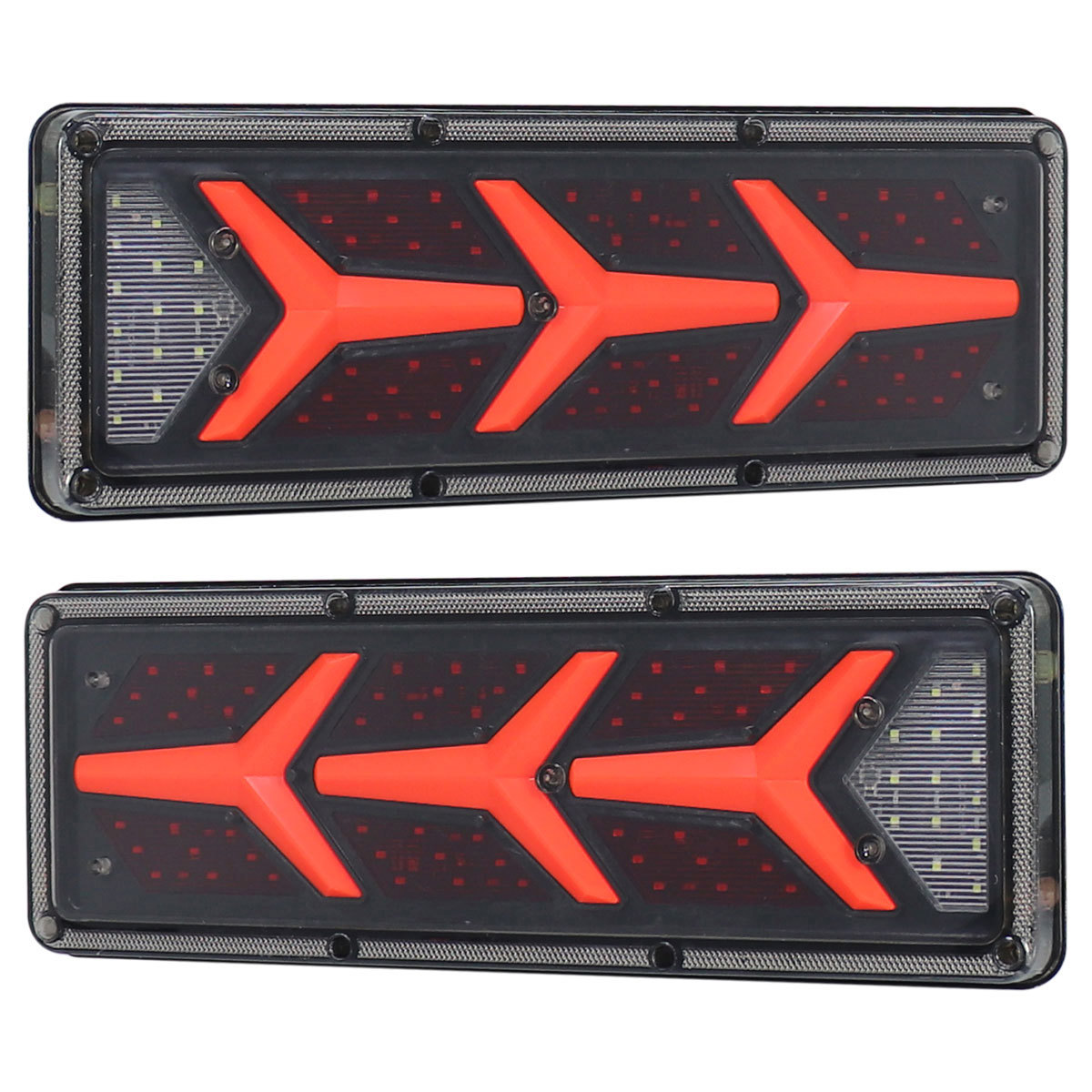 LANTERNA LED REBOQUE YYY SEQUENCIAL BLACK 41 X 9 - R7 24V