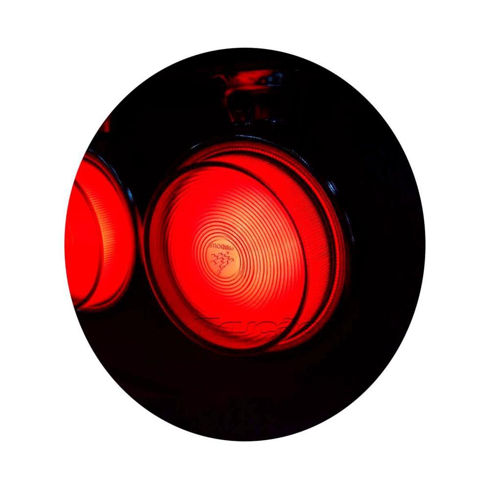 Jogo 6 Foguinho 24v Vermelha / Lanterna Tochinha Caminhão