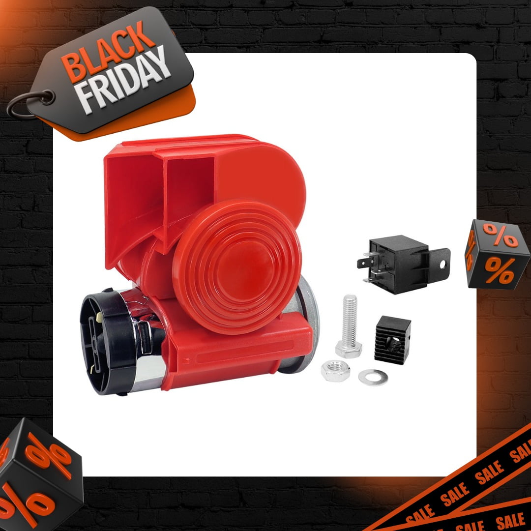 BUZINA AR COMPACTA COM COMPRESSOR 12V MOTO CARRO CAMINHÃO