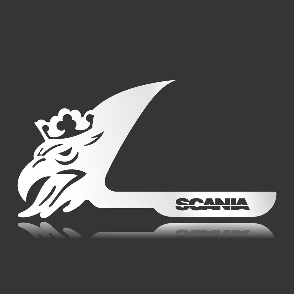 Aplique Inox Macaneta Scania Grifão - Acessório 100% Inox