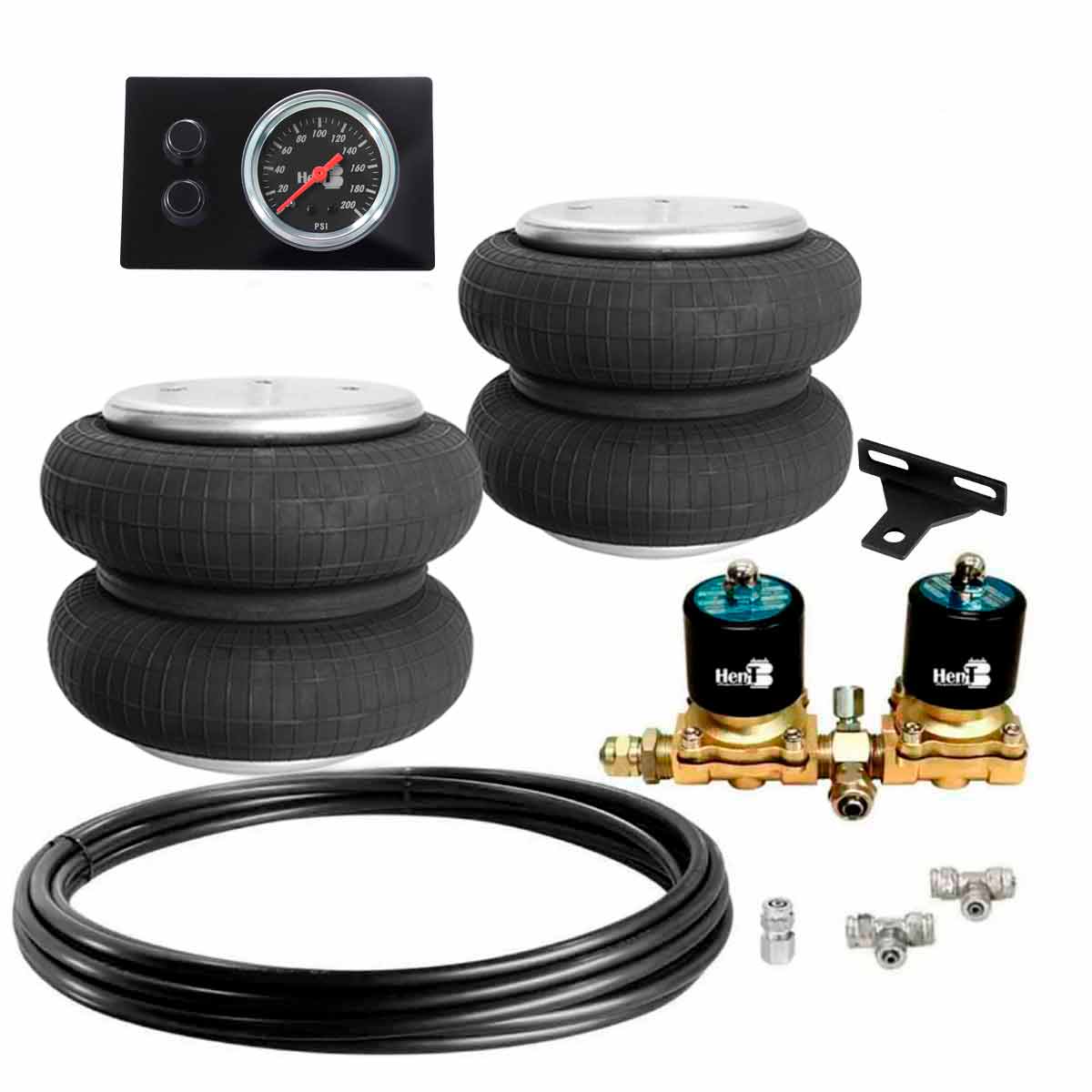 Kit Suspensão A Ar Caminhão Dianteira - Universal 1/2 12MM - Sem Suporte /  Sem Controle é na Trucão Auto Peças. Compre em até 10x S/ Juros ou com 5%  de desconto no Pix ou Boleto.