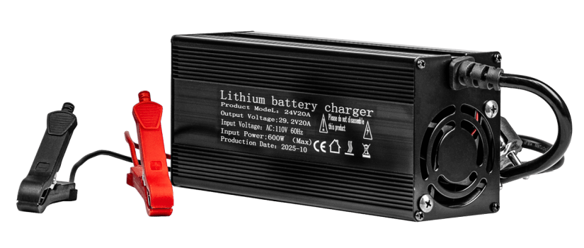 Kit Bateria LiFePO4 24V 100Ah + Carregador 24V 20A Hent