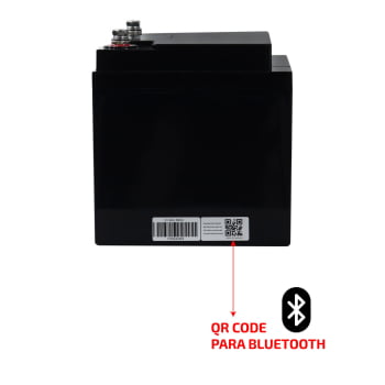 Kit bateria lifepo4 12v 100A c/ display carregador dc-dc 25A