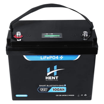 BATERIA LIFEPO4 LÍTIO E BLUETOOTH 12v 100AH 1,2 KWH COM DISPLAY