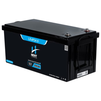 BATERIA LIFEPO4 LÍTIO E BLUETOOTH 12v 200AH 2,5 KWH