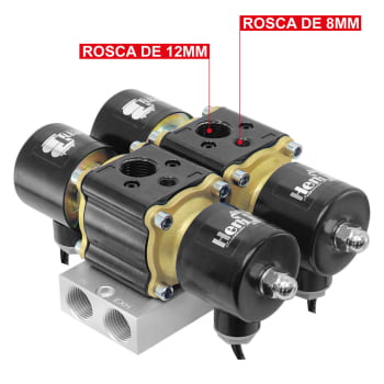 Bloco Suspensao Ar 4 Valvulas 1/2 24v - Hent automotivos 