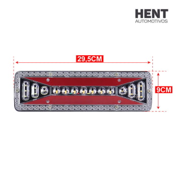 Lanterna Traseira Led Sequencial Carroceria F1000 Hr Daily