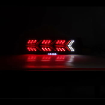 LANTERNA LED REBOQUE SEQUENCIAL YYY BLACK 46 X 9 - R8 24V