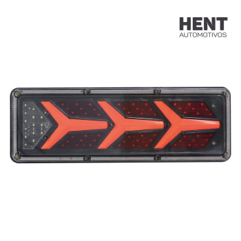 LANTERNA LED REBOQUE YYY SEQUENCIAL BLACK 41 X 9 - R7 24V