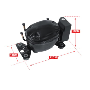 Motor Compressor Geladeira Caminhão Portatil 12/24v