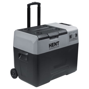 Geladeira 40l Portátil C/ Bateria Auxiliar E Rodas Camping