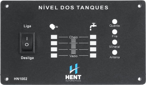 Medidor Nível Agua 2 Tanques + 4 Sinal Motorhome Sensor