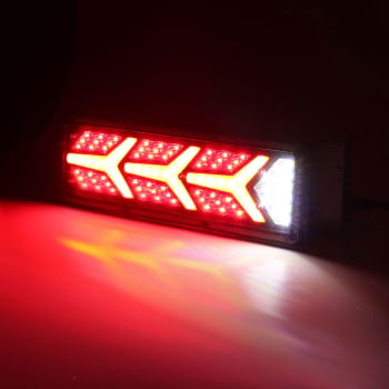 LANTERNA LED REBOQUE YYY SEQUENCIAL BLACK 41 X 9 - R7 24V