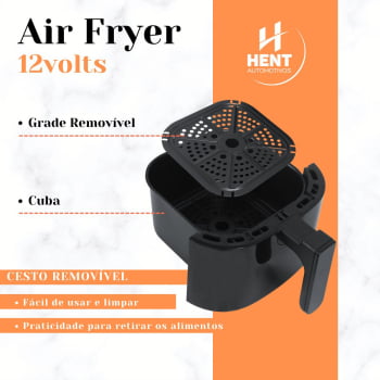 Air Fryer 12v 3l Portátil Motorhome Caminhão