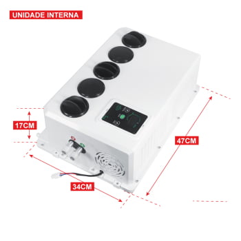 Ar Condicionado 12v elétrico teto Inverter Split