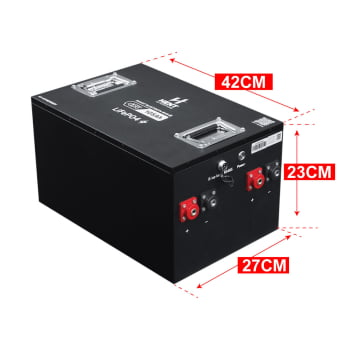 Bateria Lifepo4 48v 105ah Lítio E Bluetooth 5,0 Kwh