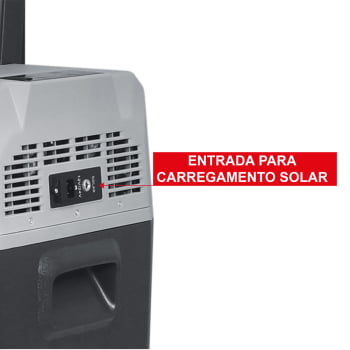 Geladeira 40l Portátil C/ Bateria Auxiliar E Rodas Camping
