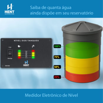 Indicador Medidor Sensor De Nível Caixa D Água 2 Tanque