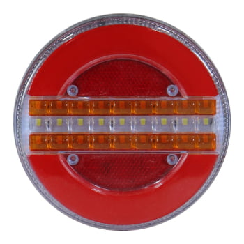 Sinaleira Traseira Led Sequencial Carreta, Reboque, Caminhão Vermelho