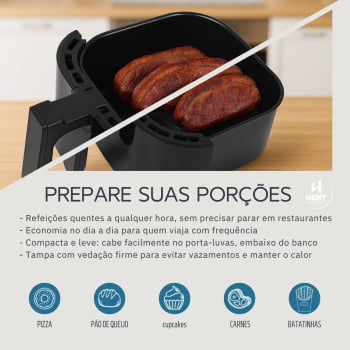 Air Fryer 12v 3l Portátil Motorhome Caminhão
