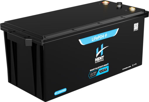 Kit Bateria LiFePO4 24V 100Ah + Carregador 24V 20A Hent