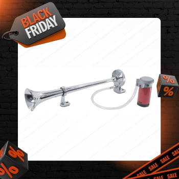 BUZINA ELETROPNEUMATICA 45CM C/ COMPRESSOR 12V