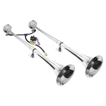 PAR BUZINA PARA CAMINHÃO MARÍTIMA 74CM COM VÁLVULA DE 1/2 - TURBINADA