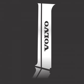 Aplique De Inox Coluna Da Porta Volvo Fh - 2015 - Acessório 100% Inox