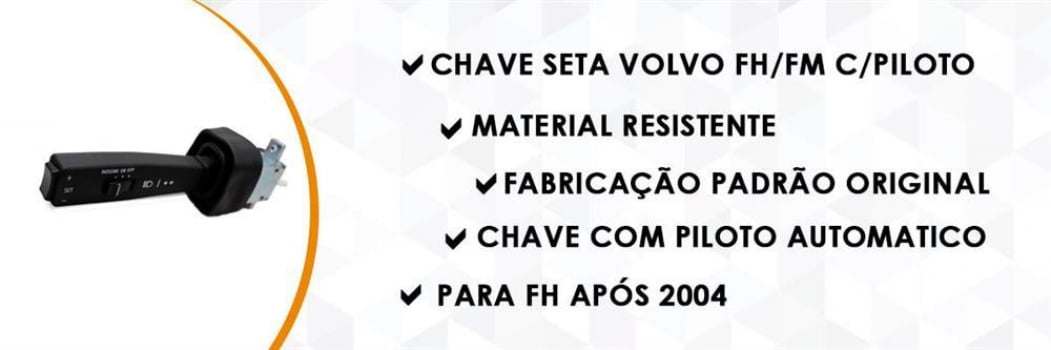 Chave Seta Volvo Fh Fm C/ Piloto Automático - 20797836