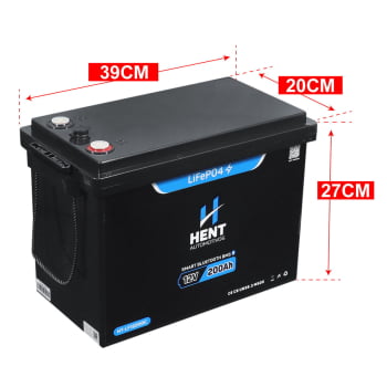 Bateria Lifepo4 12v 200ah Lítio E Bluetooth 2,5 Kwh