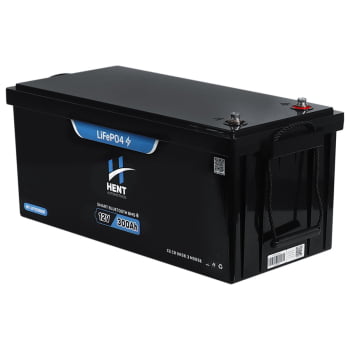 BATERIA LIFEPO4 LÍTIO E BLUETOOTH 12v 300AH 1,2 KWH