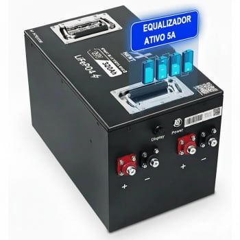 BATERIA LIFEPO4 LÍTIO E BLUETOOTH 12v 320AH 4,0 KWH