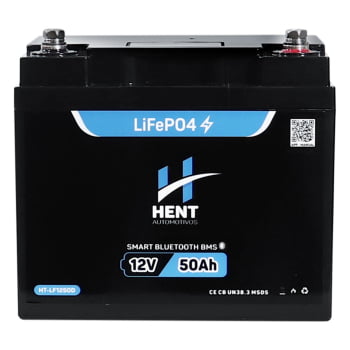 BATERIA LIFEPO4 LÍTIO E BLUETOOTH 12v 50AH 1,2 KWH COM DISPLAY