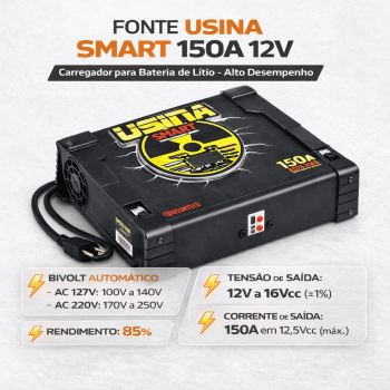 FONTE CARREGADOR  AUTOMOTIVA 12V 150A