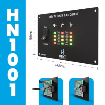 Indicador Medidor Sensor De Nível Caixa D Água 3 Tanque