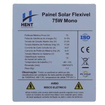 Kit Painel Solar Fotovoltaico Flexível 150w com Controlador