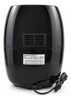 Fritadeira Elétrica Air Fryer Portátil Automotiva 24v Hent Preto