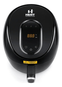 Fritadeira Elétrica Air Fryer Portátil Automotiva 24v Hent Preto