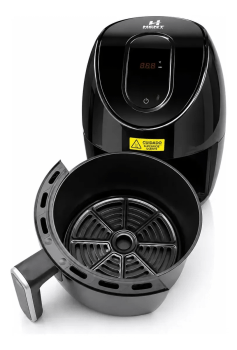 Fritadeira Elétrica Air Fryer Portátil Automotiva 24v Hent Preto