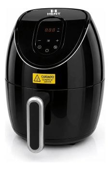 Fritadeira Elétrica Air Fryer Portátil Automotiva 24v Hent Preto