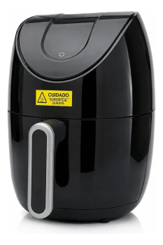 Fritadeira Elétrica Air Fryer Portátil Automotiva 24v Hent Preto