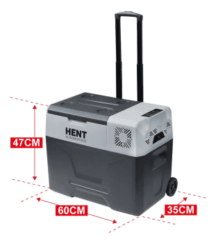 GELADEIRA PORTATIL HENT 40L COM RODA