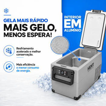 Geladeira Portátil HenT 32 Litros Quadrivolt 12/24/127/220