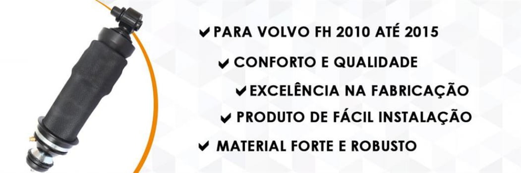 Kit Bolsa Amortecedor Dianteiro Volvo Fh 2010 Até 2015